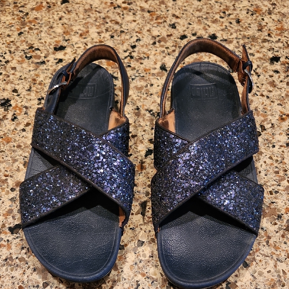 Navy Sparkle Fitflop Sz 11
